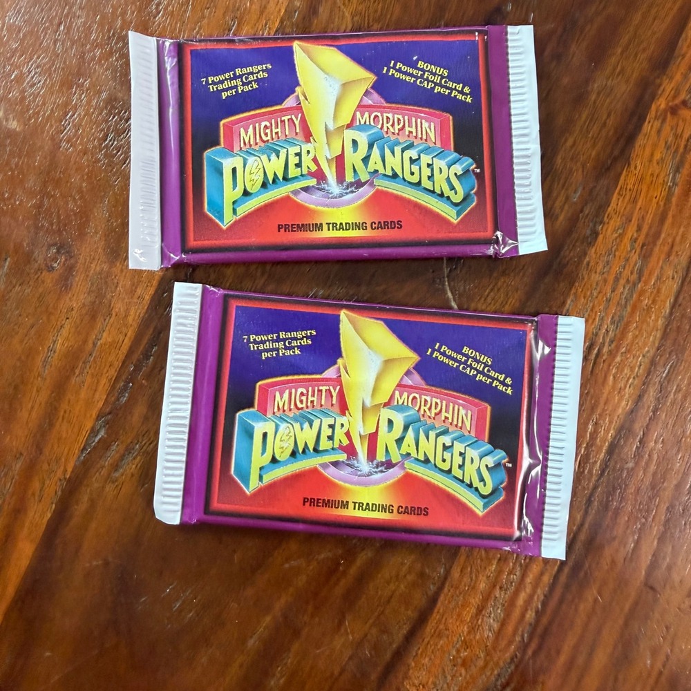 2 Sealed Mighty Morphin Power Rangers Premium Trading Card Packs Collect-A-Card